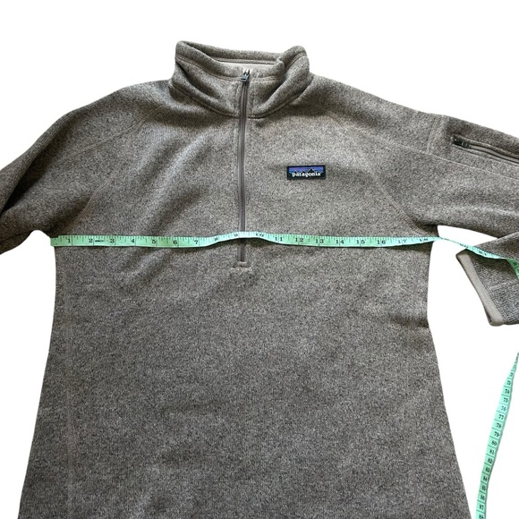 Patagonia Women's Better Sweater 1/4-Zip Fleece size small birch white beige tan - Picture 8 of 9